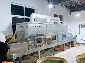 18kw 微波隧道式茶葉殺青烘干提香機